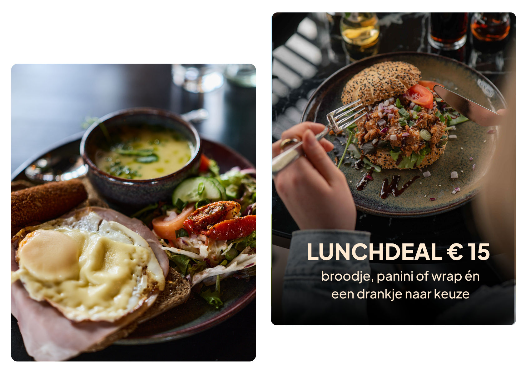 Lunchgerechten bij De Stoov